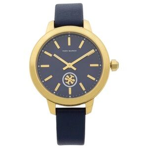 Tory Burch Navy and Gold Timepiece